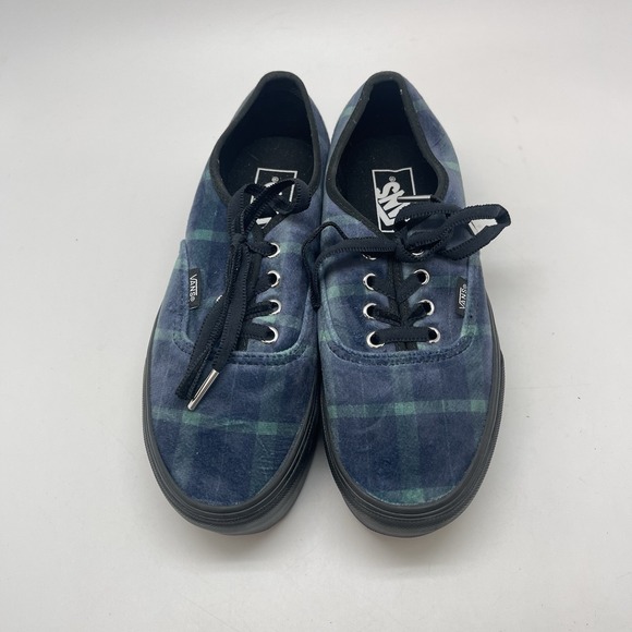 Vans Sneakers‎ Womens 7.5 Stackform Velvet Plaid Platform Casual Skate Shoes - Picture 2 of 8